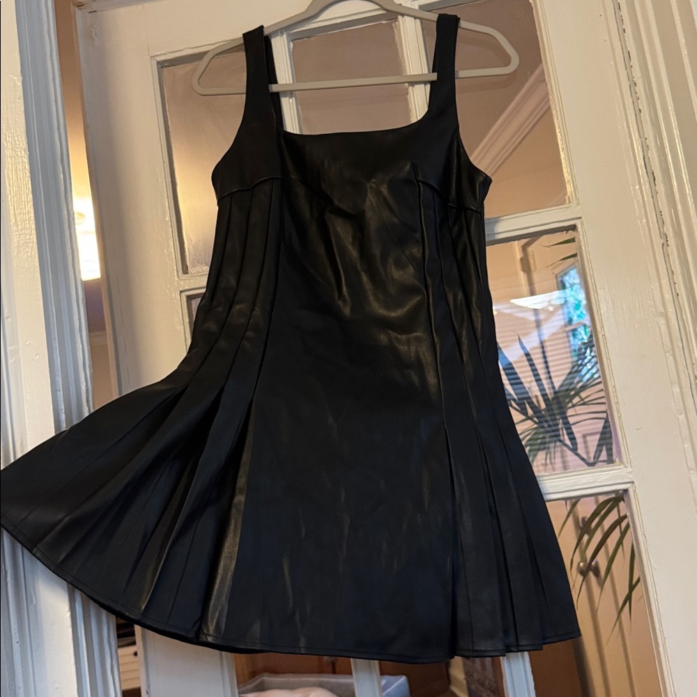 fab'rik Sleek Black Mini Dress - Picture 3 of 7